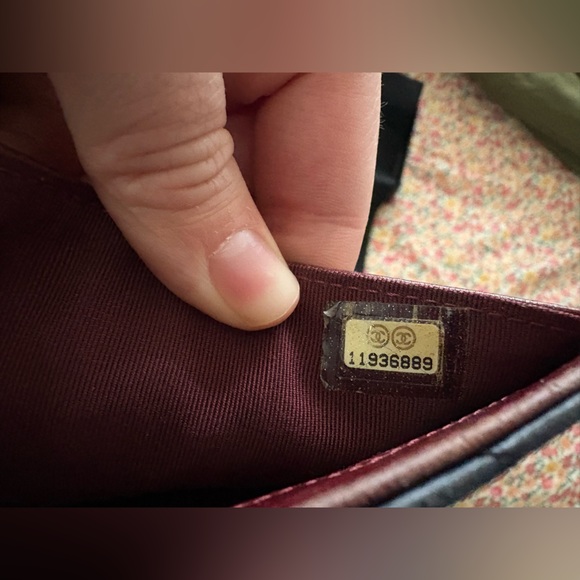 Chanel Lambskin Quilted L Flap trifold Wallet - black. Used but well cared for. - Picture 9 of 11